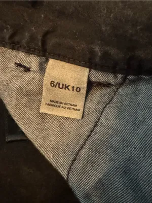 BDG urban outfitters black wide leg cargo jeans sz 6 thumbnail 7