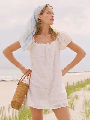 Kourt White Size XS Nya Puff Sleeve Mini Dress Few Moda thumbnail 3