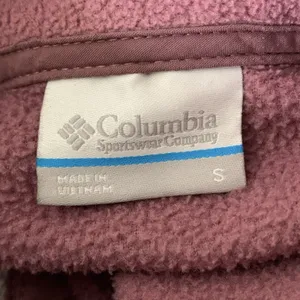 Columbia Benton Springs Half Snap Button Pullover Sweatshirt Sz S Pink *flaws thumbnail 10