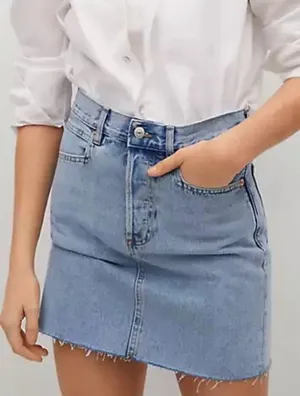 Jean Skirt Blue Size M thumbnail 2