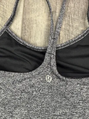 Lululemon Dark Grey Power Y Tank thumbnail 6