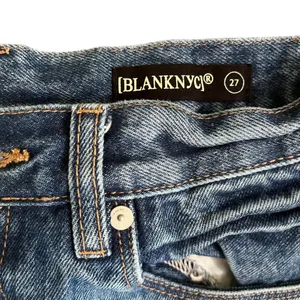 [BLANKNYC] Patchwork Jeans Distressed Denim Straight Leg Women's Size 27 thumbnail 2