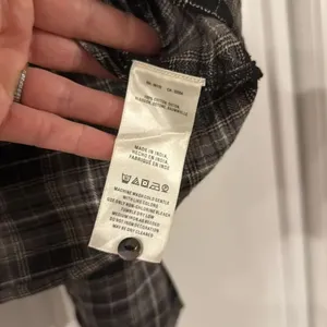 Anthropologie Akemi + Kin plaid flannel embellished pearl top M thumbnail 7