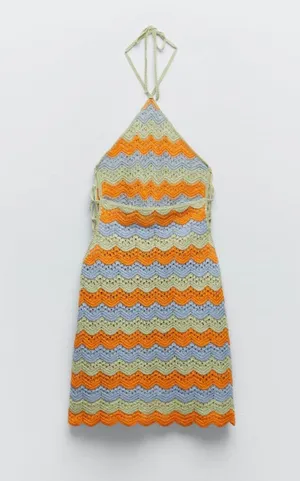 ZARA Cut Out Crotchet Dress thumbnail 10