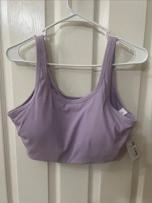 Lululemon Nulu Ribbed Scoop Sports Bra B/C in Lilac Play thumbnail 3
