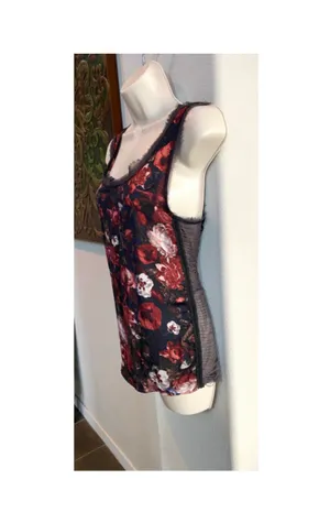 Miss Me NWOT sheer tank blouse. Sz S thumbnail 3