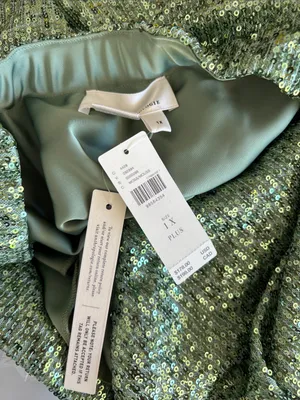 Anthropologie The Fleur Strapless Satin Maxi Slip Dress: Sequin Edition thumbnail 7
