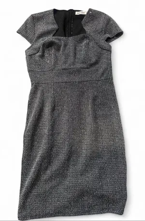 Grace Karin Charcoal Tweed Sheath Dress thumbnail 1