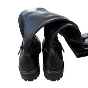 Marc Fisher LTD Ganven Black Over The Knee Lug Sole Moto Boots Size 6 NEW thumbnail 5