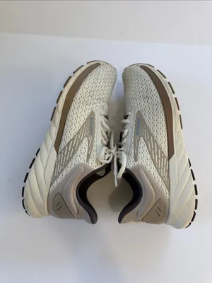 Brooks Women's Running Sneakers in Cream and Brown thumbnail 6