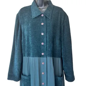 Vintage Jessica Howard Woman Button Down Maxi Shirt Dress thumbnail 2