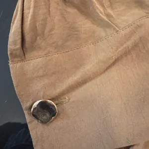 Zara nwtLight Tan Button-Front Blouse thumbnail 4
