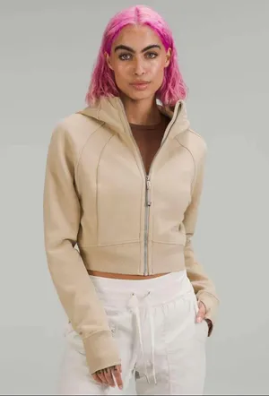 Lululemon Rare Scuba Full Zip Cropped Fitted Hoodie thumbnail 2