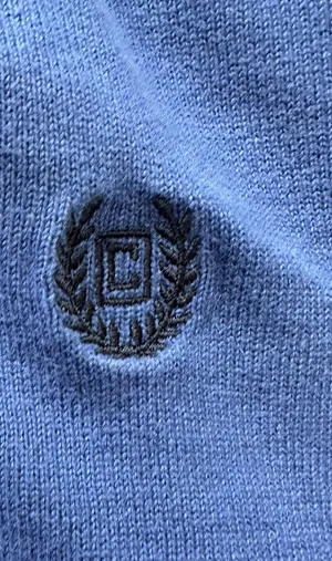 Ralph Lauren Chaps Blue Quarter Zip Sweater thumbnail 2