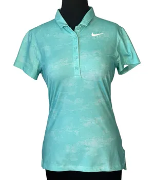 Nike Golf Dri-Fit Teal Polo SmallNike Golf Dry Victory Printed Polo Small Green Frost thumbnail 1