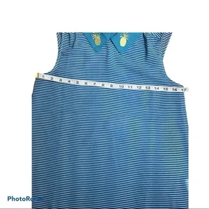 ModCloth Pineapple Collar Sleeveless Blouse Blue Size S thumbnail 5
