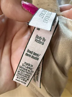 Victorias Secret Nude Lined Demi Bra 34C thumbnail 3