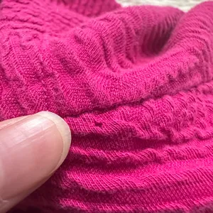 Anthropologie Maeve Blouse Mikayla Peplum Top Textured 3/4 Sleeves Pink M thumbnail 12