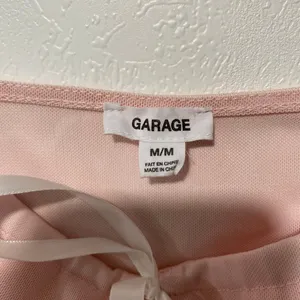 Garage Pink Corset Tank Top Women’s M Cowl Neck Ribbon Coquette Y2K thumbnail 4