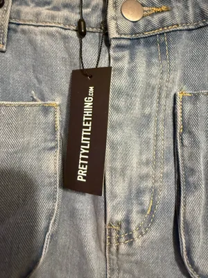 Jean skirt by pretty little things - light washed- us size 6- nwt thumbnail 5