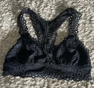 ‎Aerie Black lace bralette.Size Small thumbnail 1