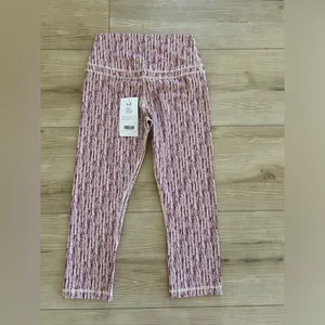NWT CRZ YOGA Isabella HR Crop Leggings Stripe Multi, Size 4/6 Small NWT thumbnail 3
