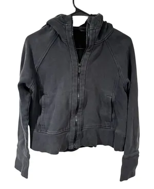 Lululemon Black Scuba Oversized Full-Zip Hoodie Sweatshirt Size 6 thumbnail 1
