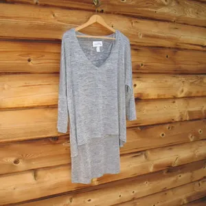 Joseph Ribkoff Grey Tunic Top thumbnail 3