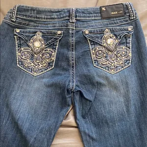 Grace In LA Bootcut Bling Pocket Jeans thumbnail 2
