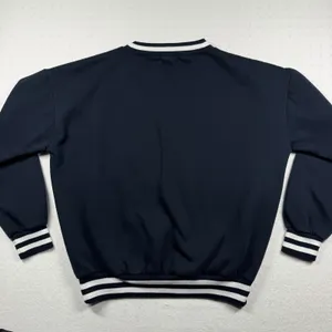 Edit by Edikted V-Neck Sweatshirt Women’s Small Blue Varsity Pullover Soft Cozy thumbnail 2