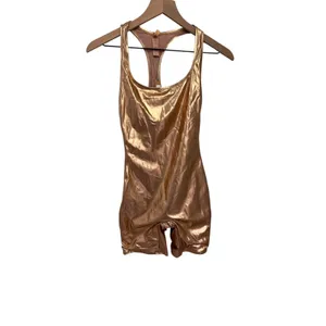 SKIMS METALLIC SWIM CYCLE SUIT/NWT / Champagne color Small NWT thumbnail 7