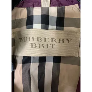 Burberry windbreaker rain utility jacket red wine color women's size 10 thumbnail 3