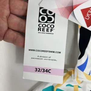 Coco Reef Tankini Top Womens‎ 32/34C White Icon Twist Underwire Swimwear thumbnail 15
