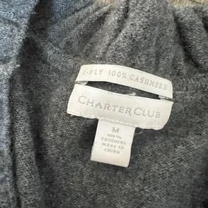 Charter‎ Club gray cashmere sweater size M thumbnail 8