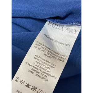 Runaway Blue Silk Satin Strapless Bandeau Bustier Cutout Maxi Dress Size XS thumbnail 6