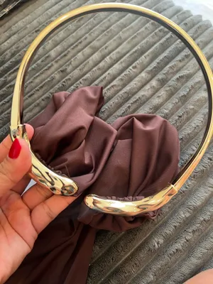 Boutique Luxury Gold Hardware Cowl Neck Bodysuit - Chocolate Brown "Old Money" Style thumbnail 4