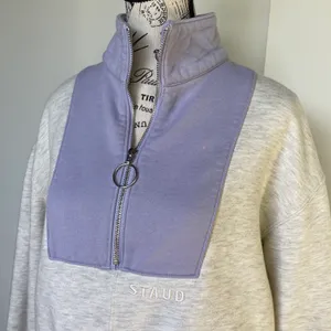 Alys colorblock cotton-blend half-zip sweatshirt sweater size S small thumbnail 8