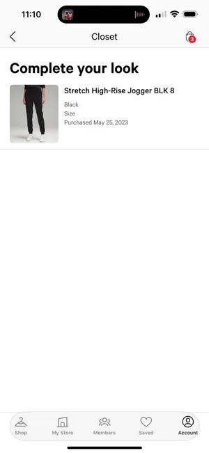 Lululemon Stretch High-Rise Joggers Black 7/8 thumbnail 6