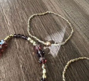 Handmade beaded set of bracelets thumbnail 4