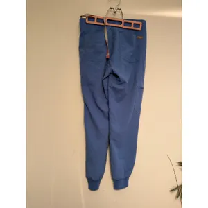 FIGS Technical Collection Blue Jogger Scrub Pants‎ Womens XXS Cargo Pockets flaw thumbnail 2