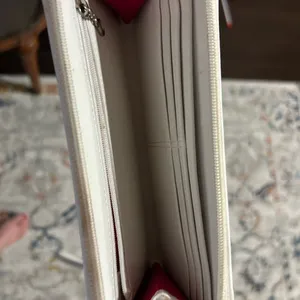 Coach Gray & Ivory Women's Wallet *flaws read notes thumbnail 6