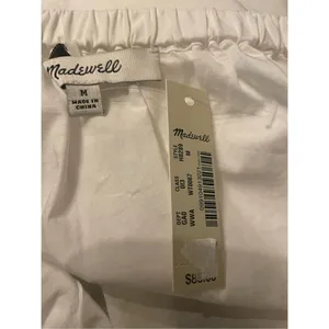 NWT Madewell Women’s Embroidered Off the Shoulder Top White Long Balloon Sleeve thumbnail 7
