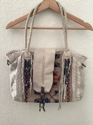 Free People Rare Emotions Tote White Cream thumbnail 1