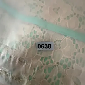 Buttons Mint Green & Ivory Lace Strapless Mini Dress Boho Sweetheart Skater Romantic M thumbnail 10
