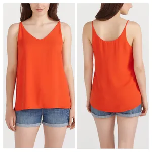 Reitmans spaghetti strap tank top SZ L Orange Size L thumbnail 6