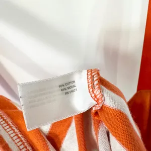 Old Navy Large Maxi Dress Orange White Striped Tiered‎ Sleeveless TN Vols 1595 thumbnail 9