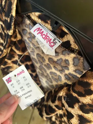 Vintage Deadstock Madrag animal print body suit size medium mobwife retro chic thumbnail 5
