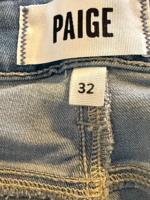 PAIGE Hoxton Slim Crop Jeans Women’s Sz 32 Light Wash High Rise Straight Ankle thumbnail 6