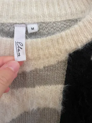 Elan Boutique Fuzzy Animal Print Sweater thumbnail 3