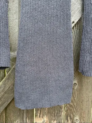 NWT White Fox Get On Down Ribbed Knit Dress Charcoal Size Medium thumbnail 6